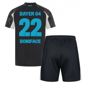 Bayer Leverkusen Victor Boniface #22 Dětské Alternativní dres komplet 2024-25 Krátký Rukáv (+ trenýrky)